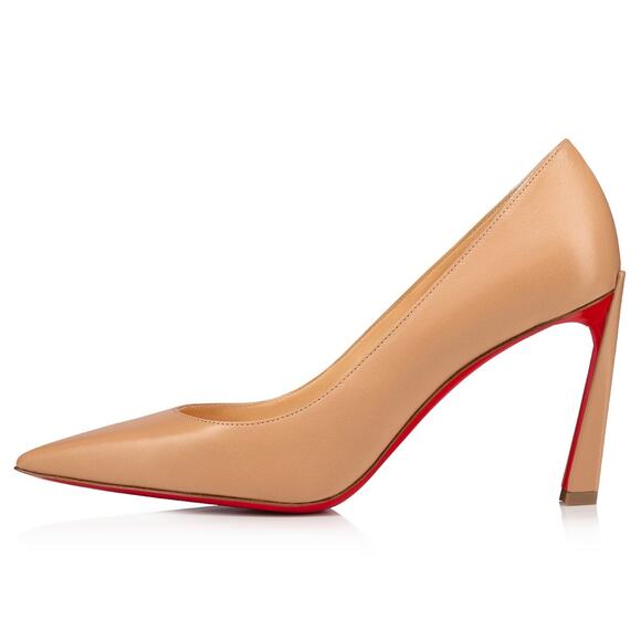 Christian Louboutin Condora 85 Nude Blush Kid Leather Pointed Toe Heel Pump 40 - Picture 3 of 13